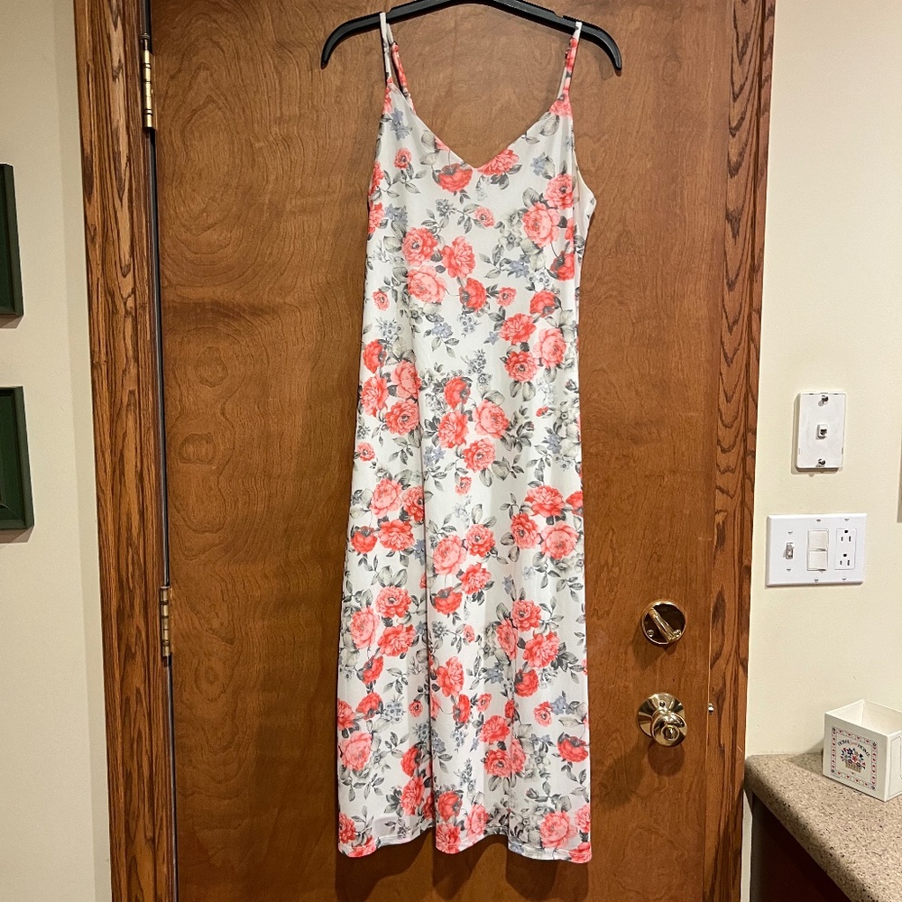 BP Floral print slip dress